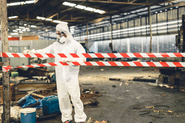 Professional Trauma Scene Cleanup technician working in Ingleside, TX